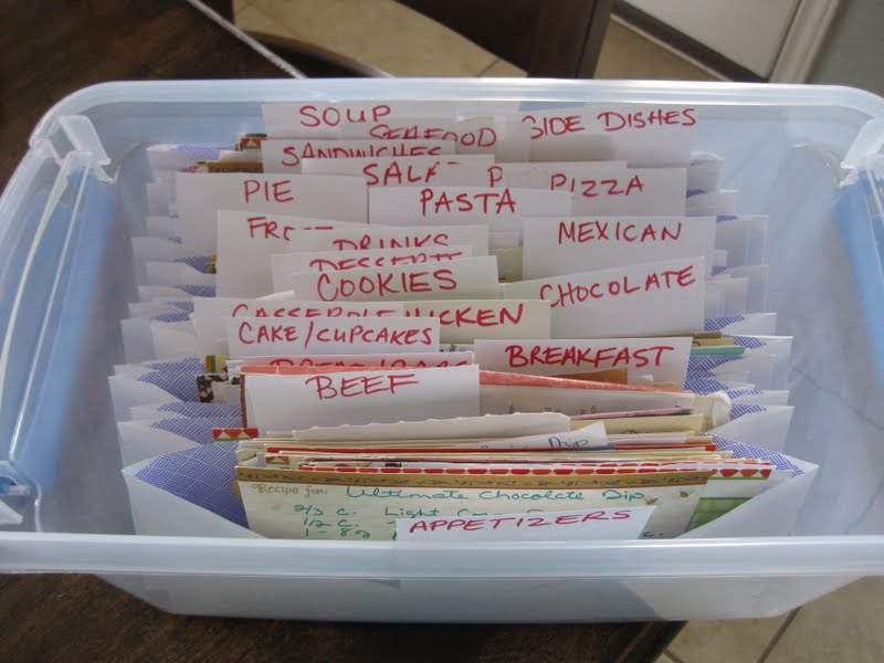 How to Organize Handwritten and Printed Recipe Cards