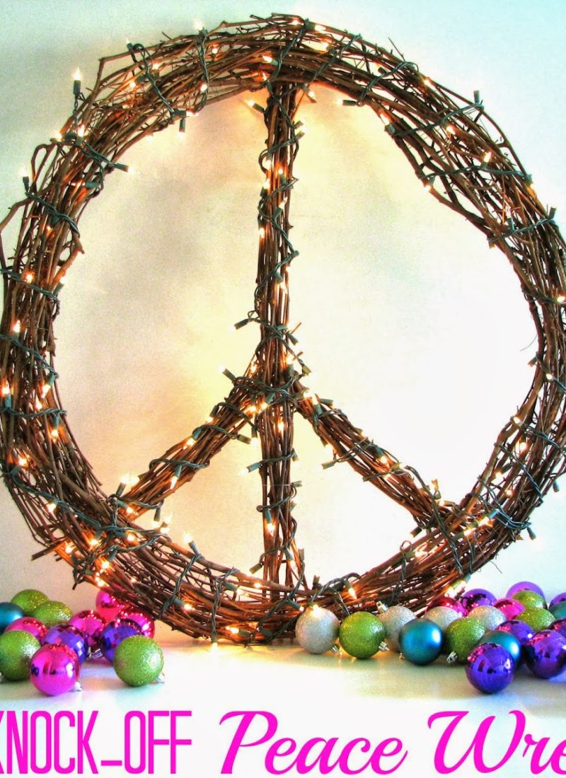 CB2 Inspired Peace Wreath: Look for Less Design Challenge