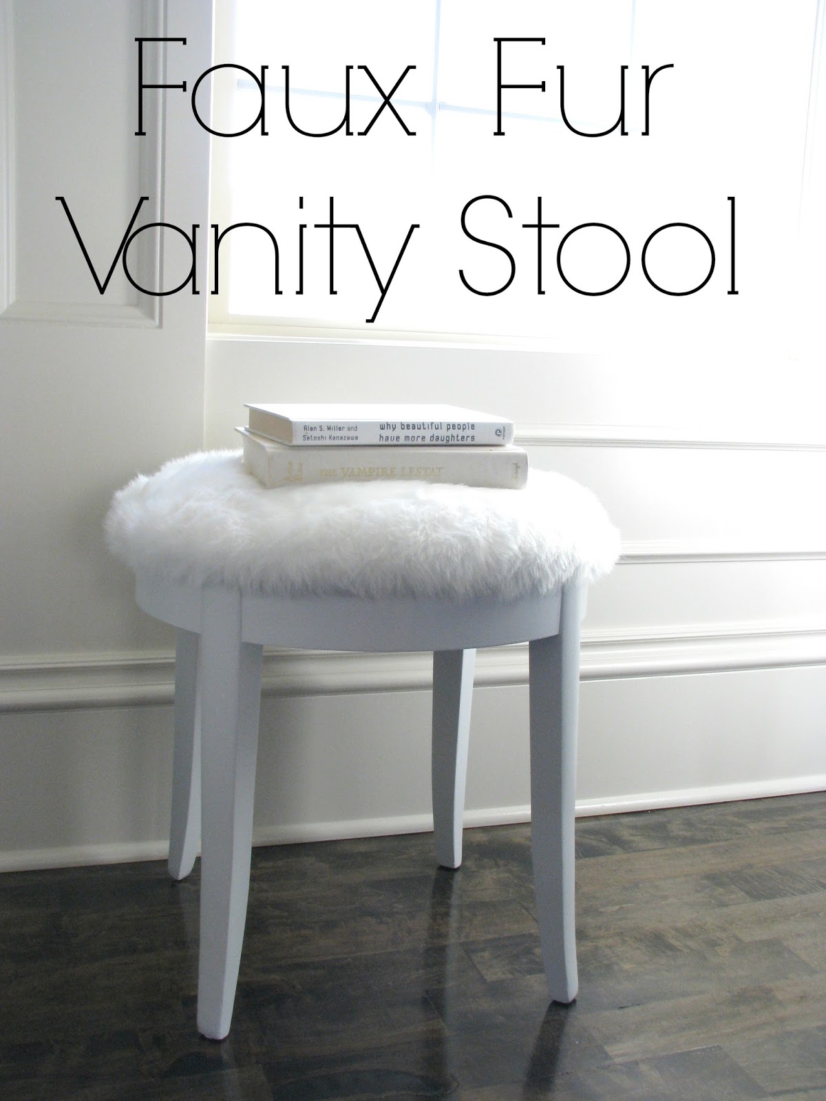 Look for Less Challenge Faux Fur Vanity Stool