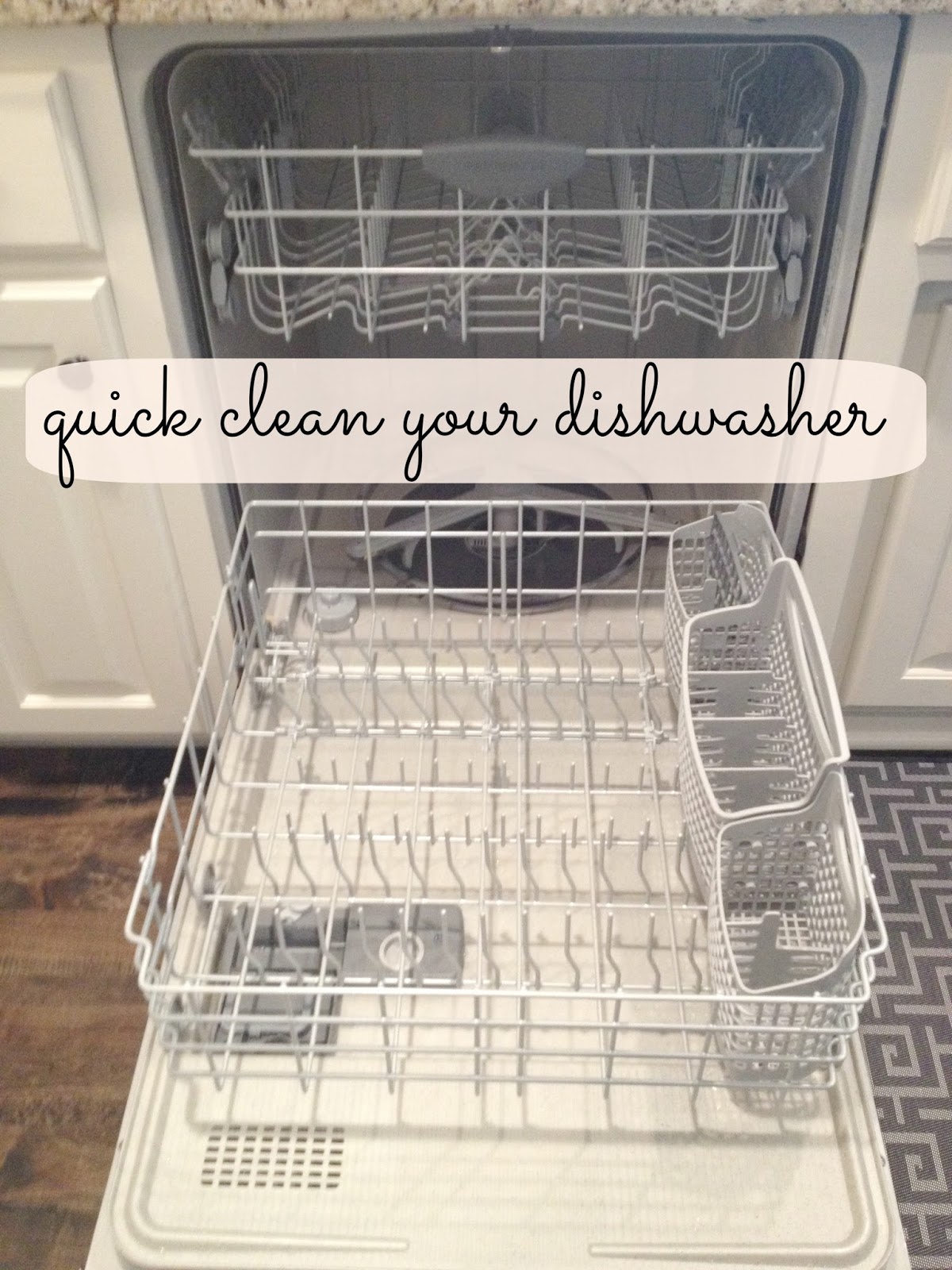 cleaning dishwasher