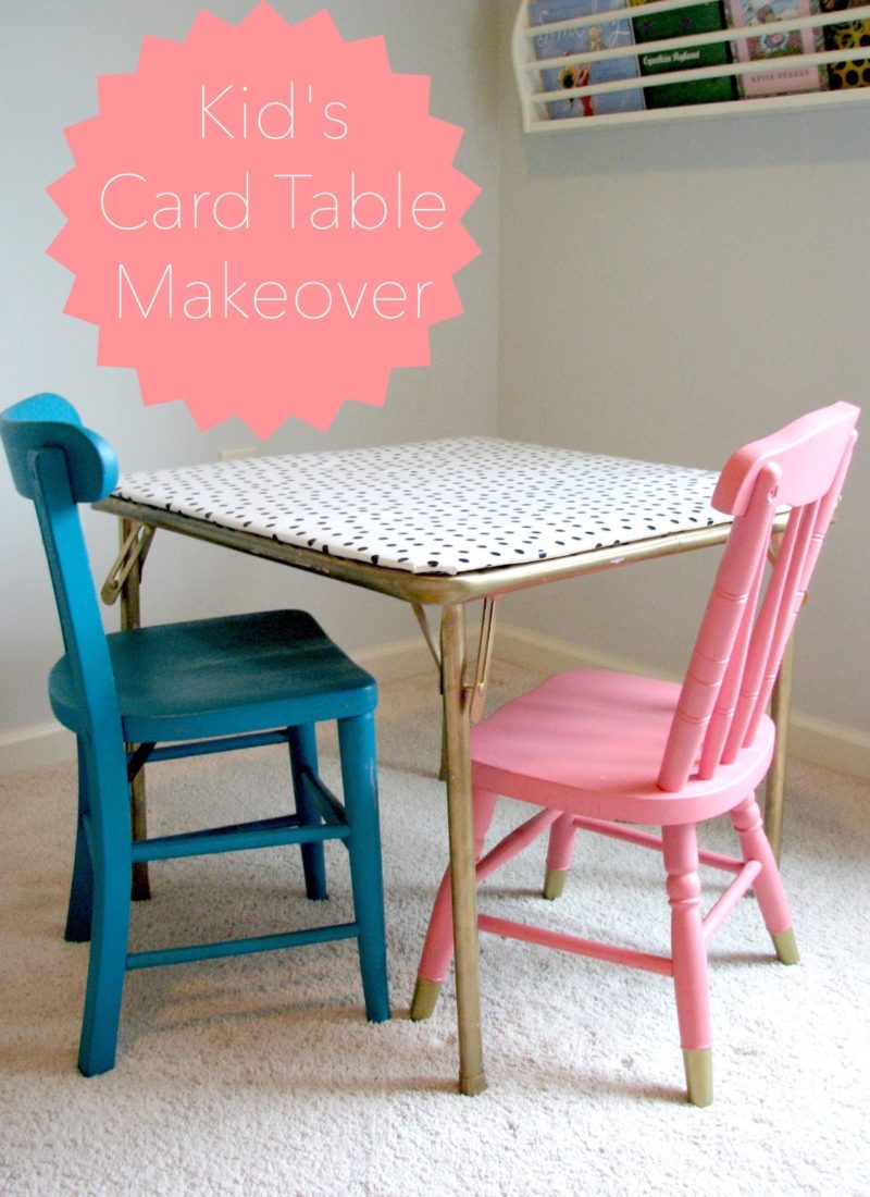 Kid’s Card Table Makeover