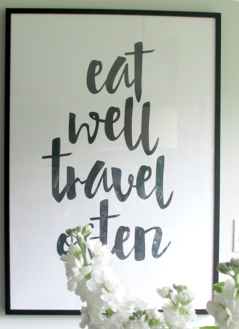 Eat Well, Travel Often Print