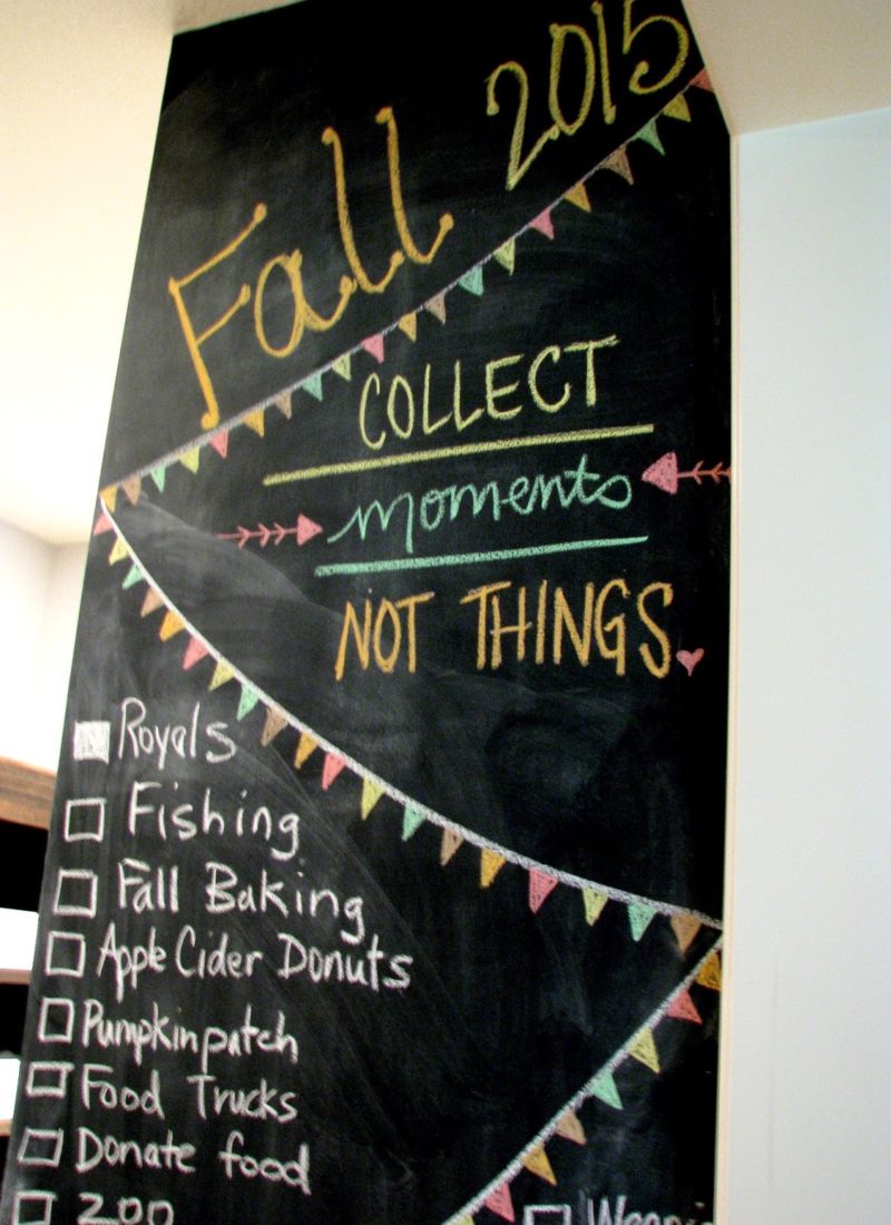 Chalkboard Fall Bucket List