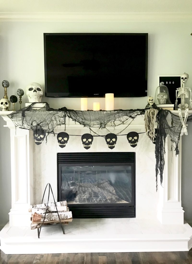 How to Decorate a Halloween Mantel
