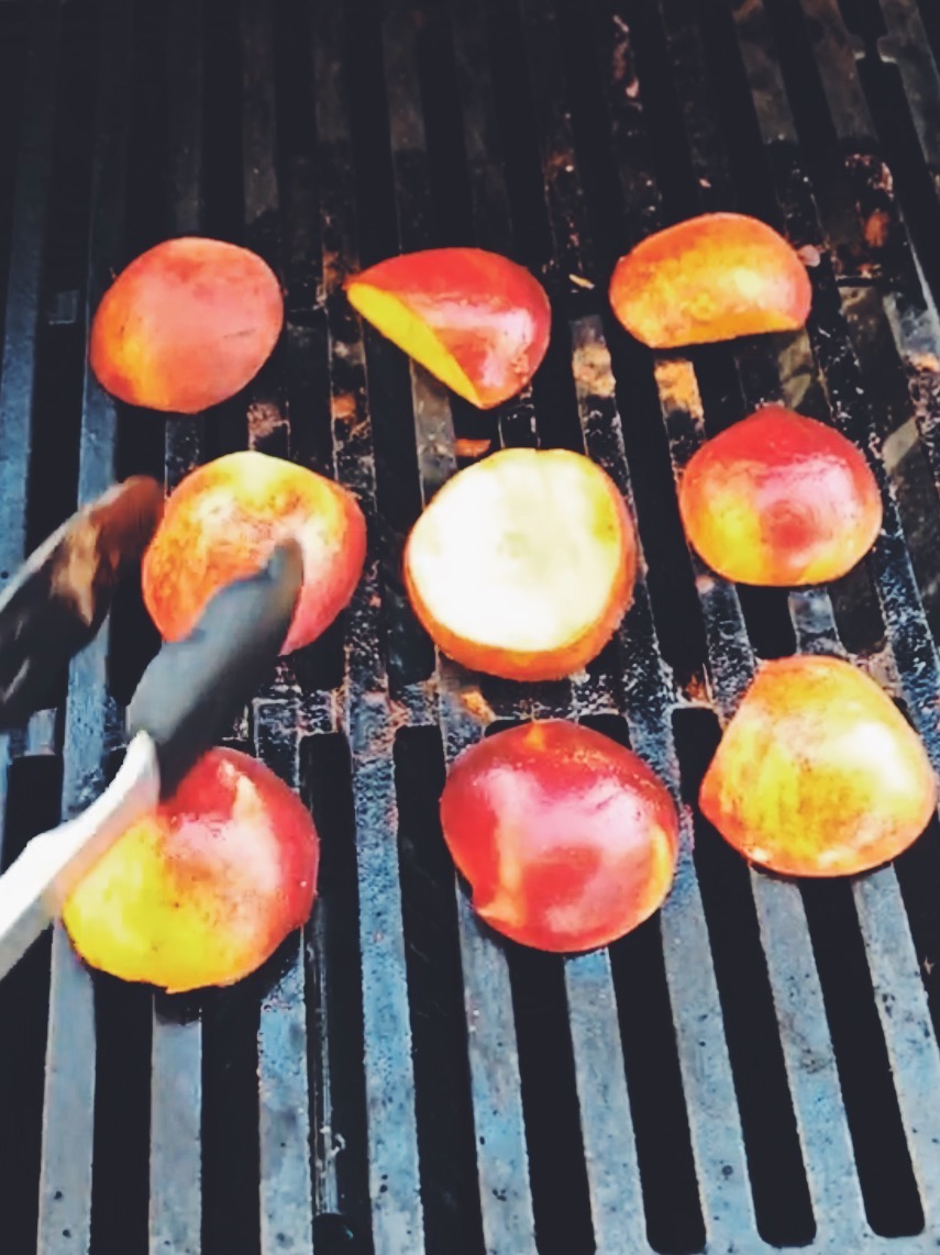 Grilled Peaches 2