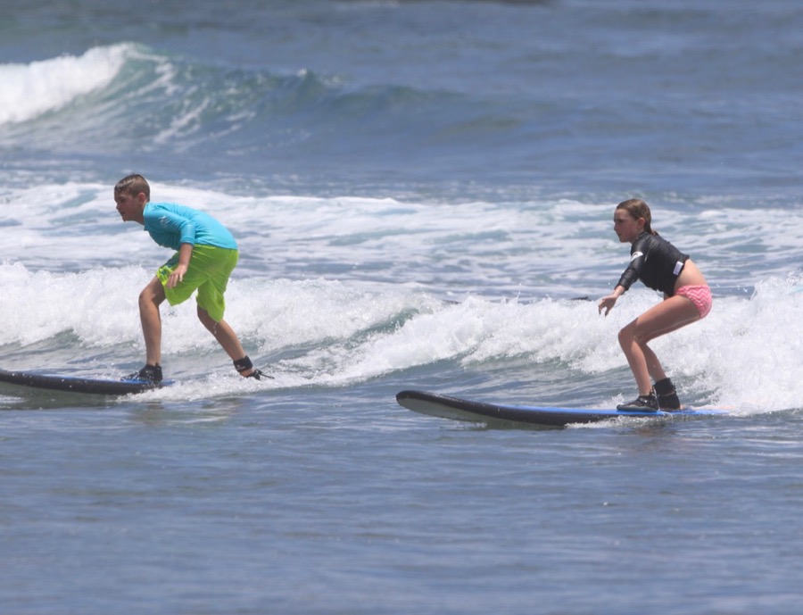 kids surfing 