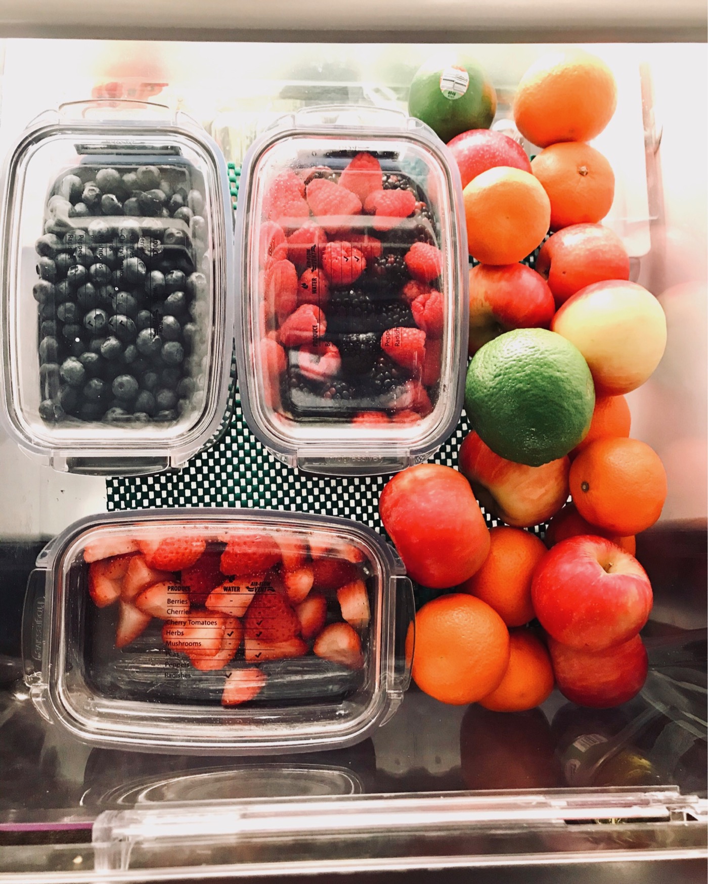 Refrigerator Storage Box Timing Fresh Fridge Organizer Vegetable Fruit Food  Stor