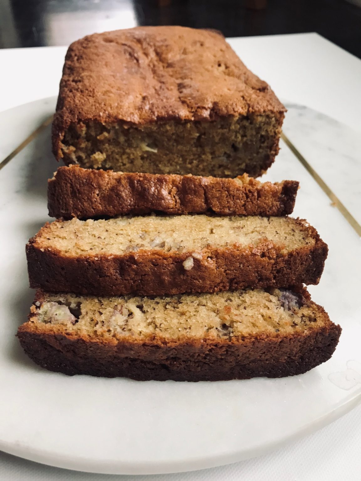 Banana Bread With Chocolate Chips And Walnut