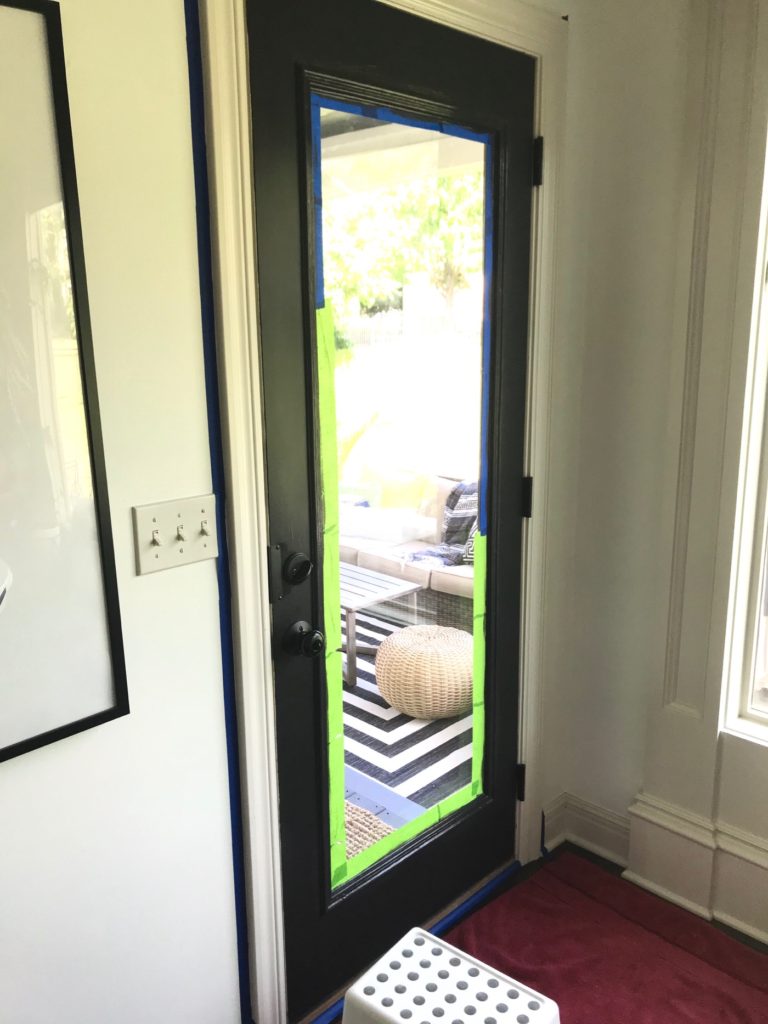 How to Paint an Interior Door and Trim Black - Life Love Larson