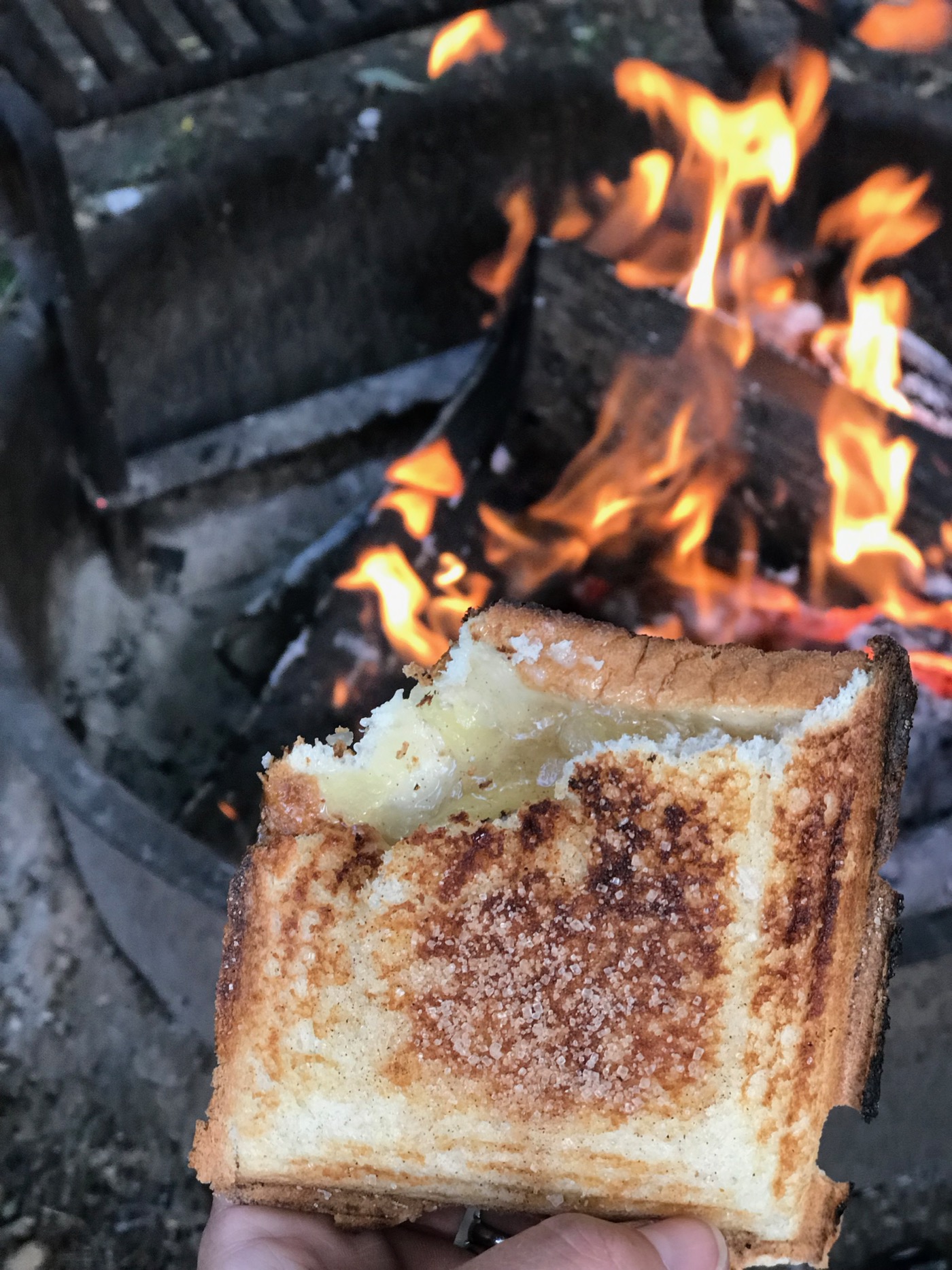 Pie Iron Sandwich - Great While Camping! 