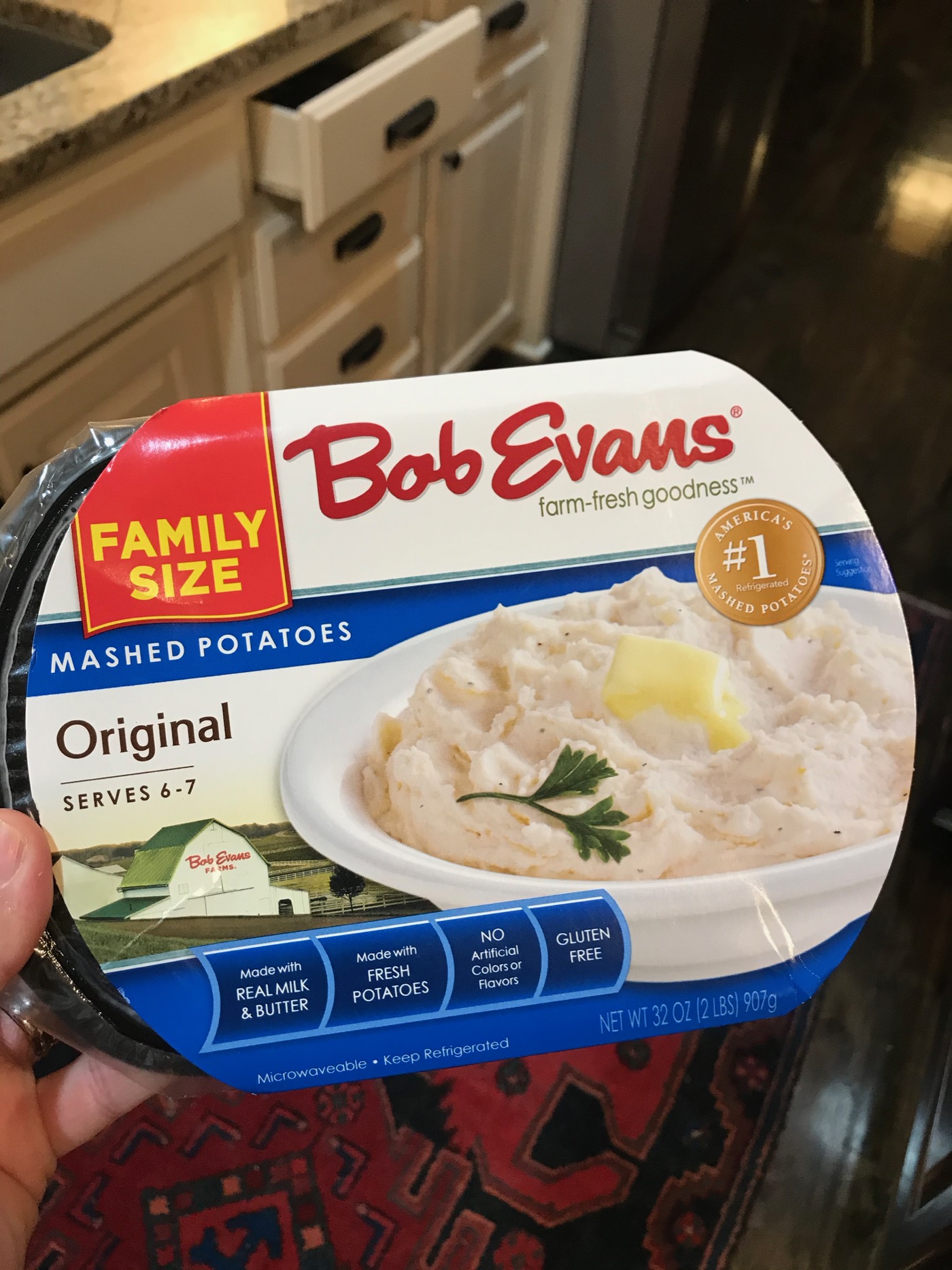 Bob Evans Mashed Potatoes Original Gluten Free Family Size - 32 oz pkg