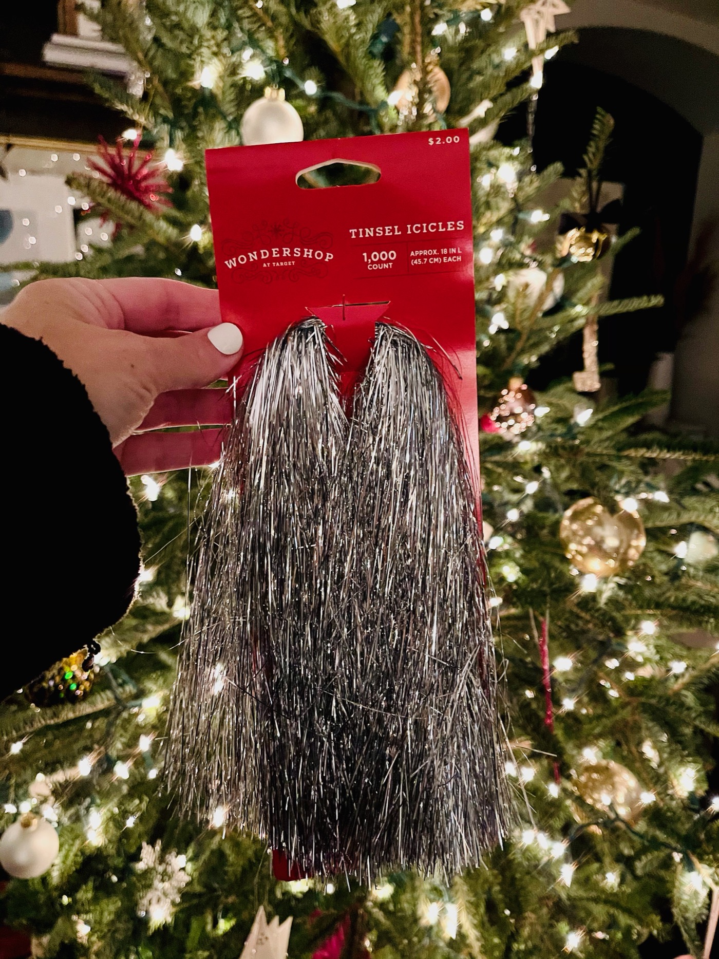 How to Add Tinsel to a Christmas Tree - Life Love Larson