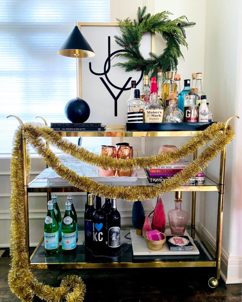 How to Style a Winter Bar Cart - Life Love Larson