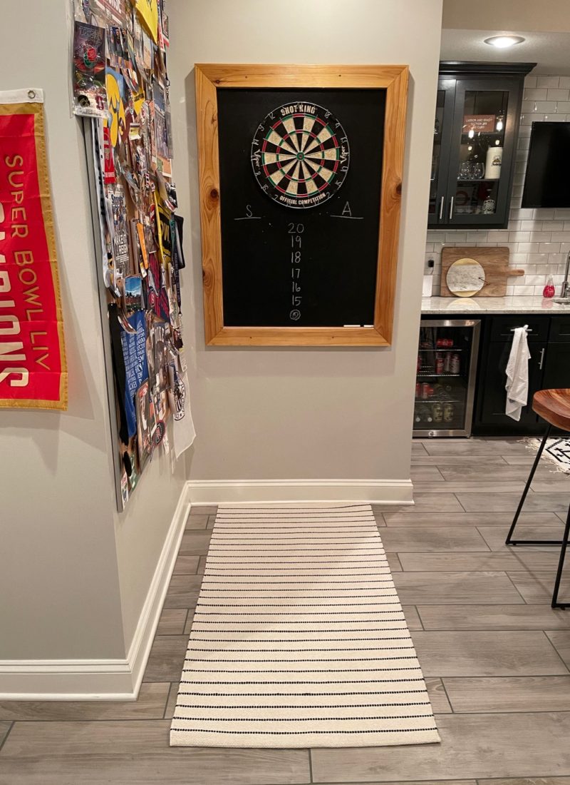 How to Hang a Dart Board on a Chalk Wall