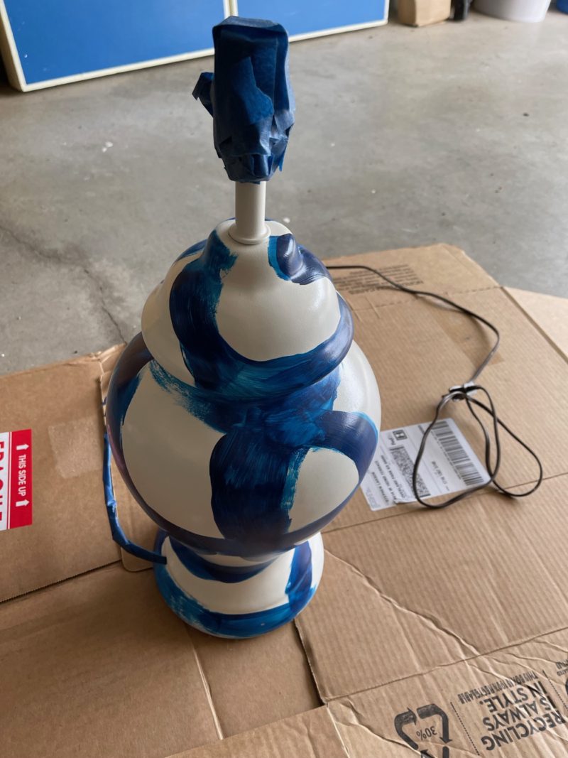 How to Update a Lamp Base Using Texture Spray Paint Life Love Larson