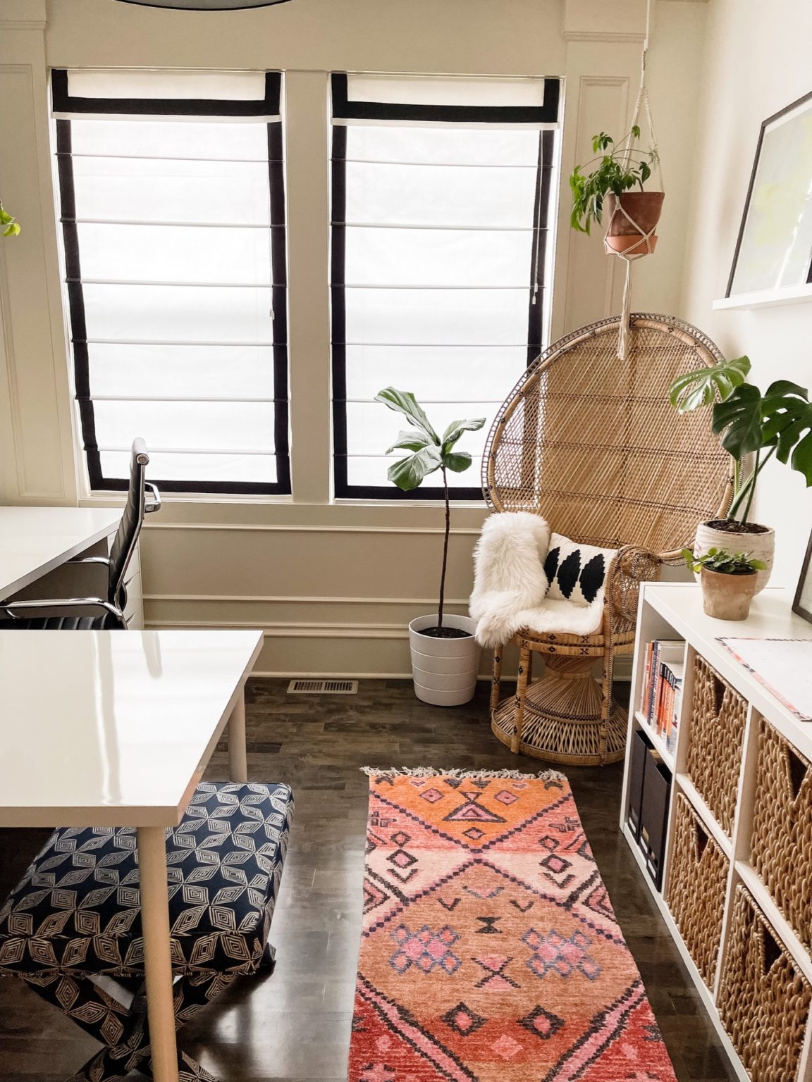 How to Make DIY Ribbon Trimmed Roman Shades - Life Love Larson