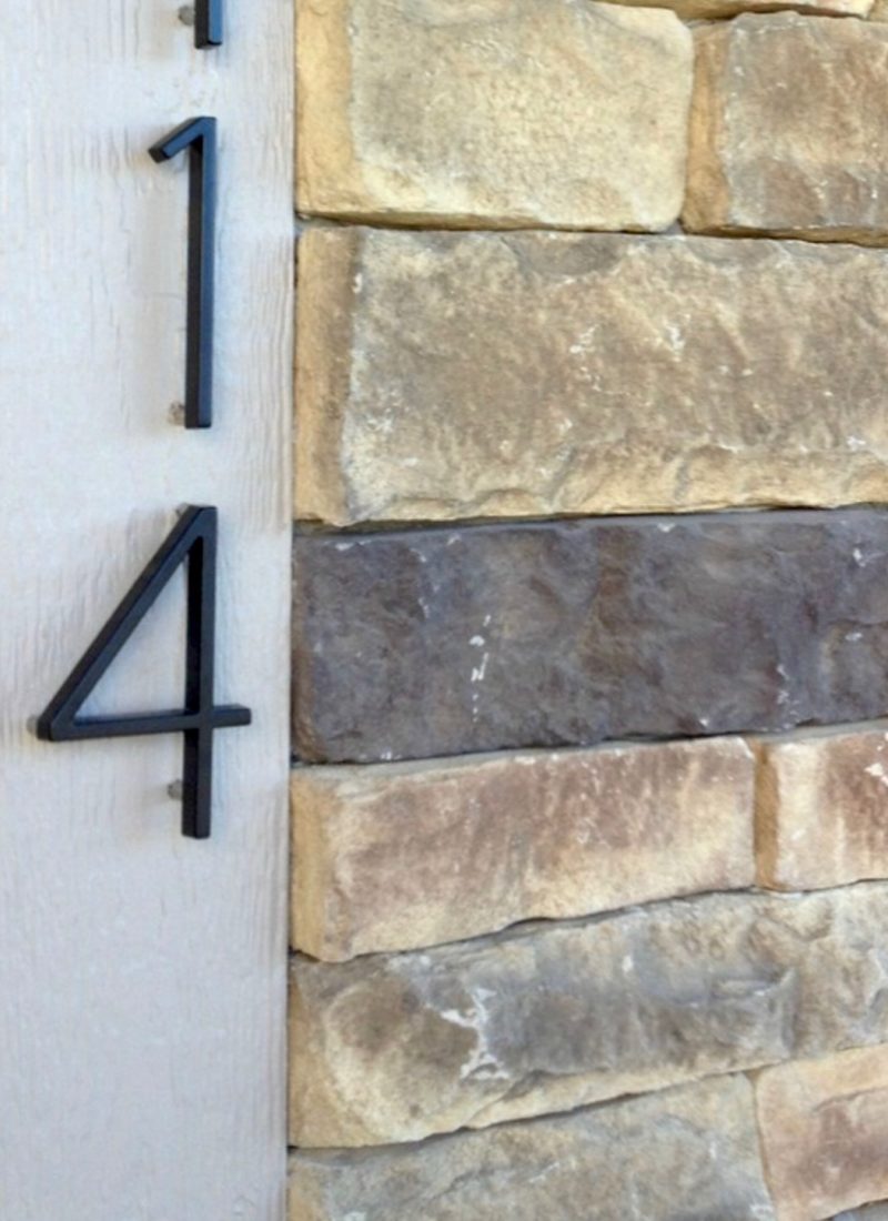 How to Add Modern House Numbers to Your Exterior