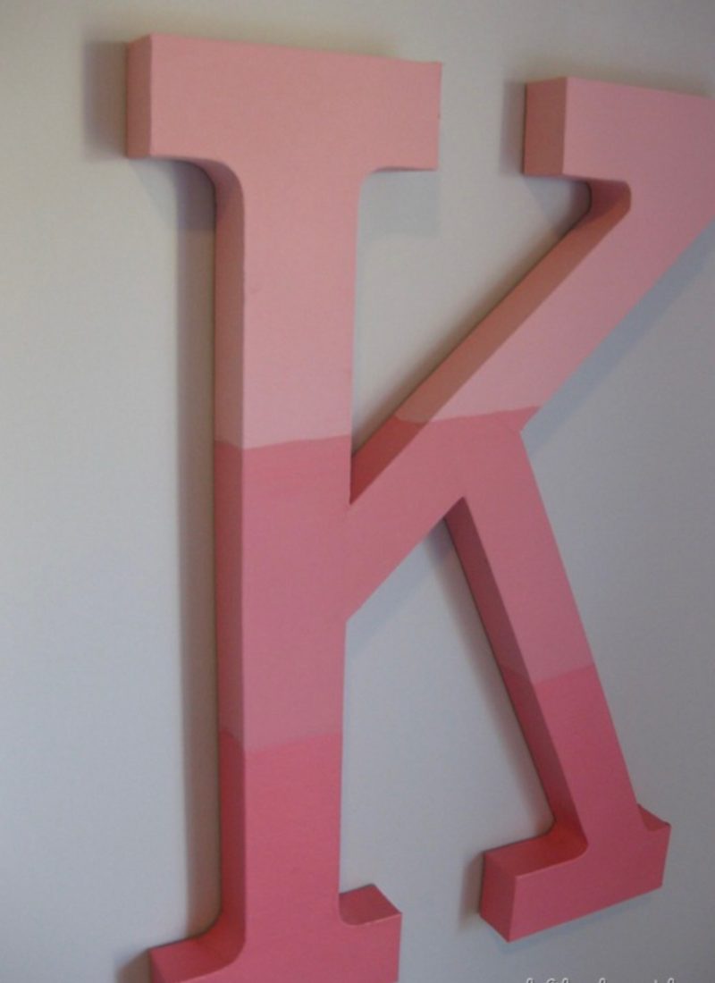 How to Create a Painted Ombre Letter
