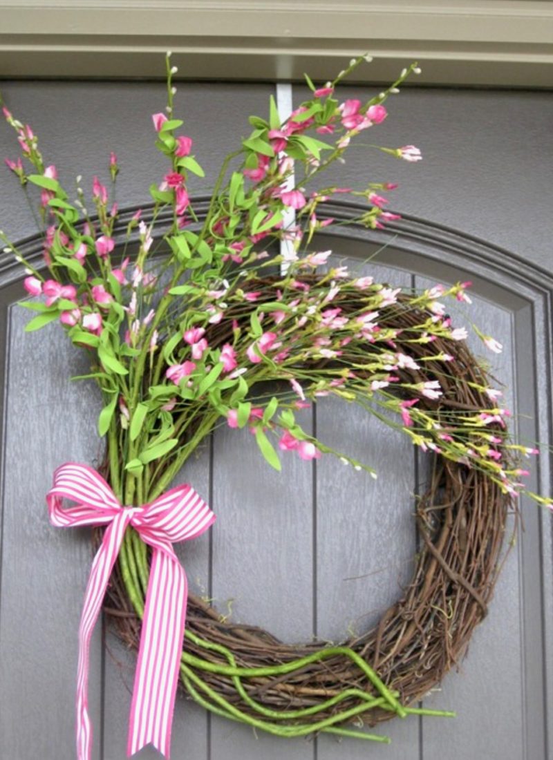 How to Create a DIY Spring Wreath with No Glue