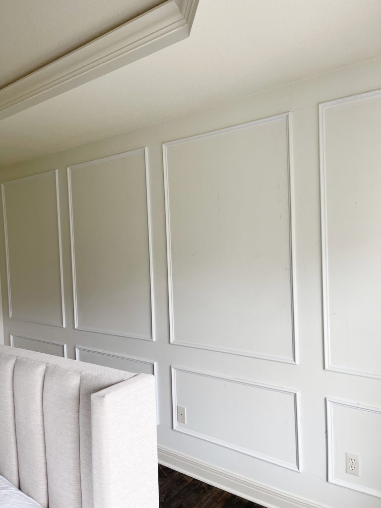 The Look Of Wall Trim On A Large Bedroom Wall - Life Love Larson