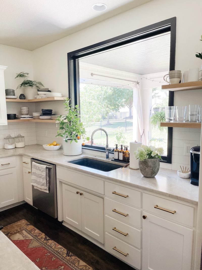 White Oak Floating Shelves with J Thomas Home - Life Love Larson