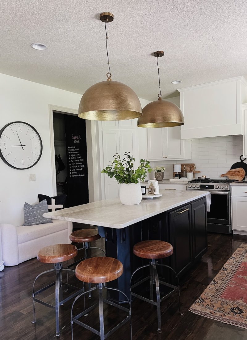 Why We Love Our Kitchen Island Painted Black