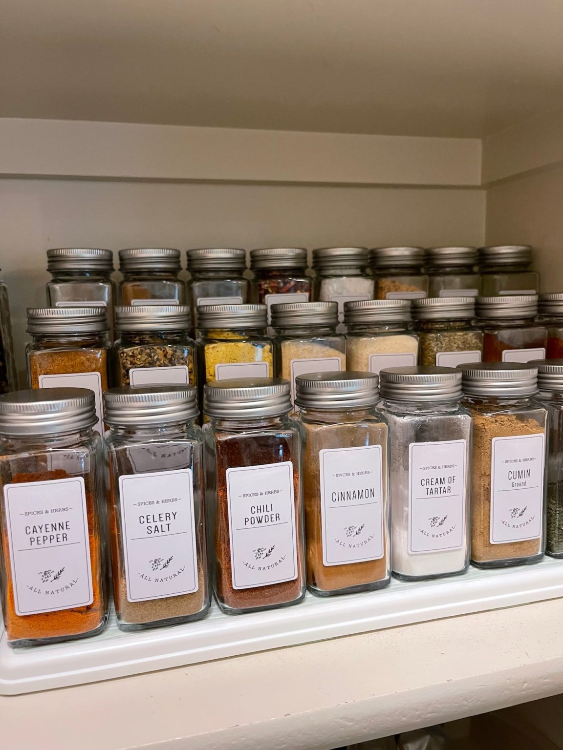 The Best Way to Organize Spices Using Glass Jars - Life Love Larson