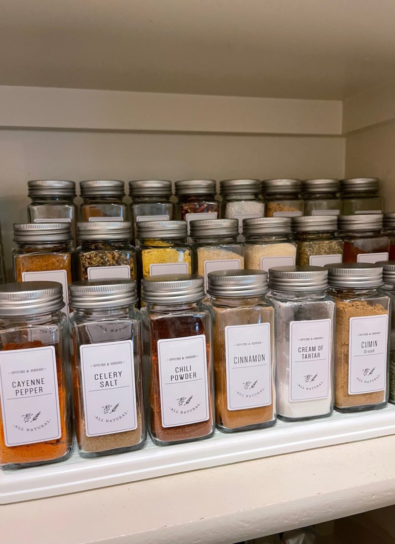 The Best Way to Organize Spices Using Glass Jars