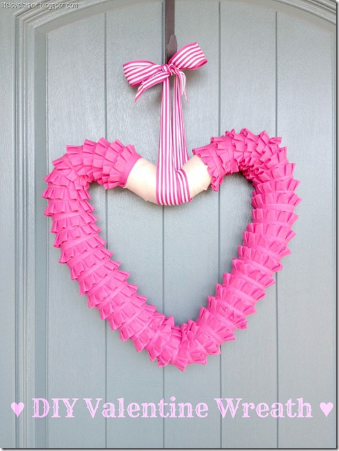How to Make a DIY Valentine Wreath