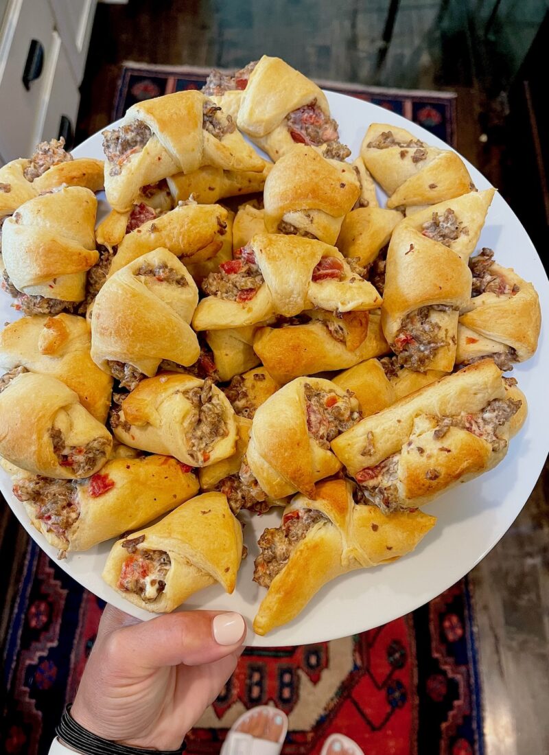 How to Make Sausage Rotel Crescent Roll Ups