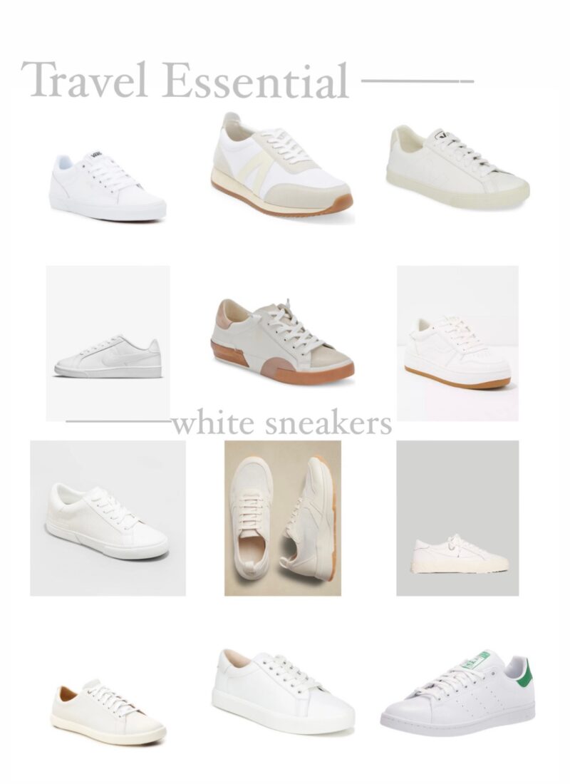 How to Wear White Sneakers While Traveling