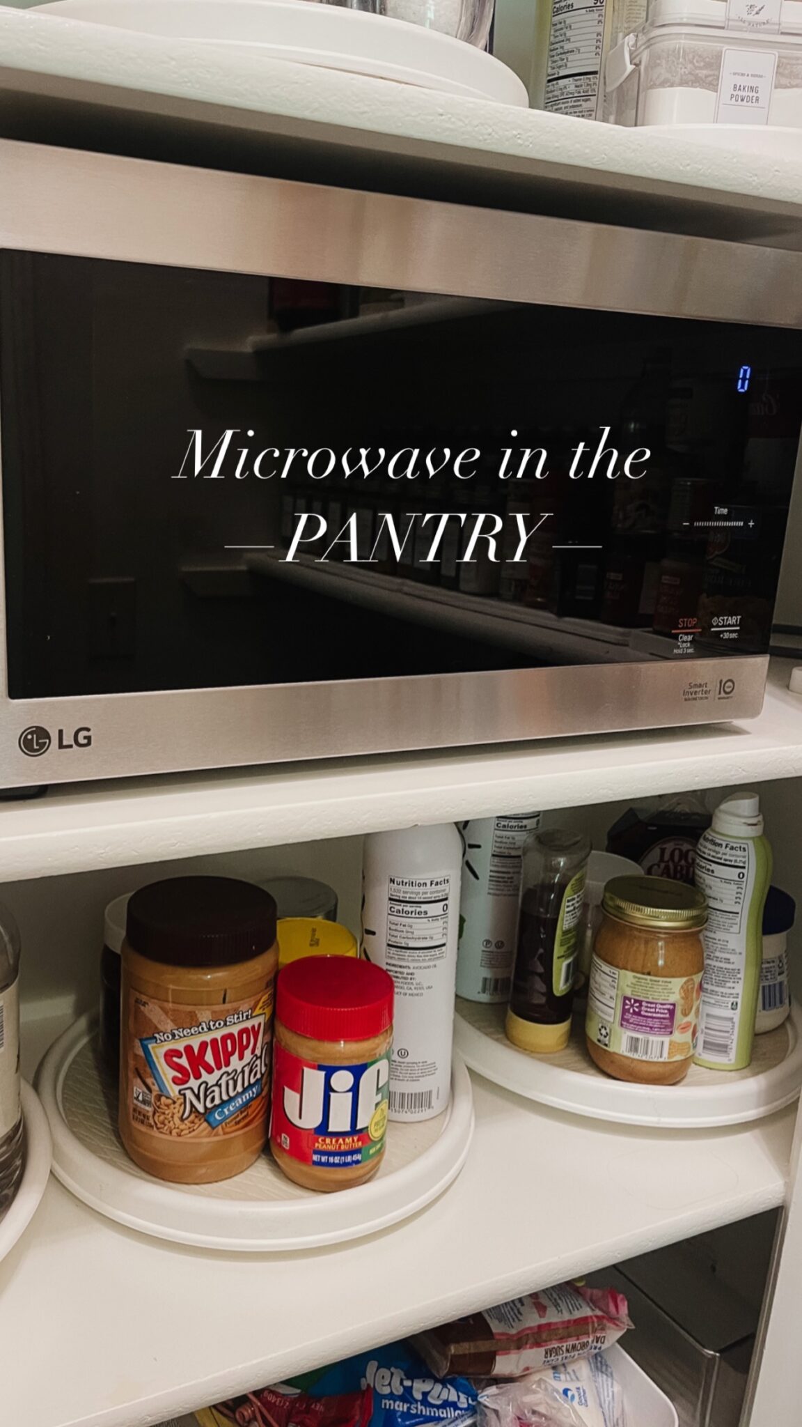 How To Easily Move A Microwave Into The Pantry Life Love Larson   Mircro In Pantry 1 1152x2048 