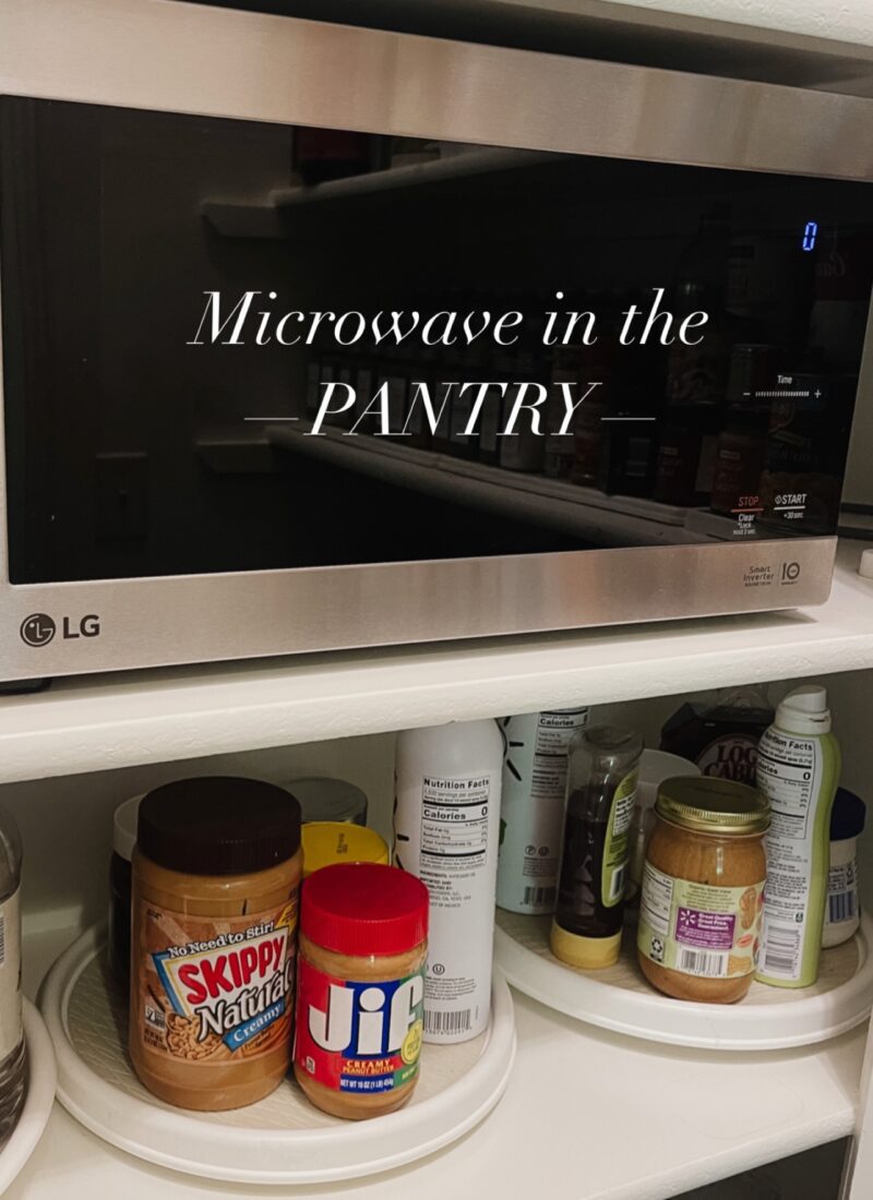 How to Easily Move a Microwave into the Pantry