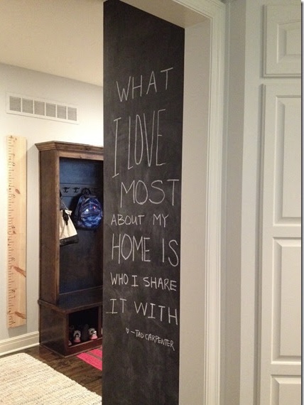 How to Paint a Chalkboard Wall in the Kitchen