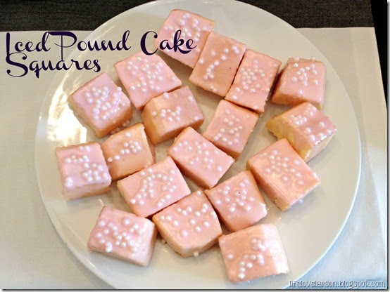 How to Make Iced Pound Cake Squares