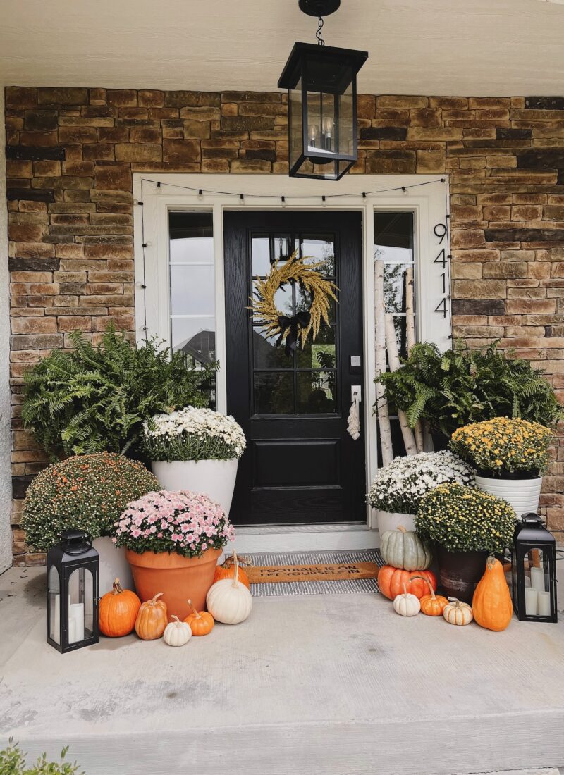 How to Style a Classic Fall Front Porch