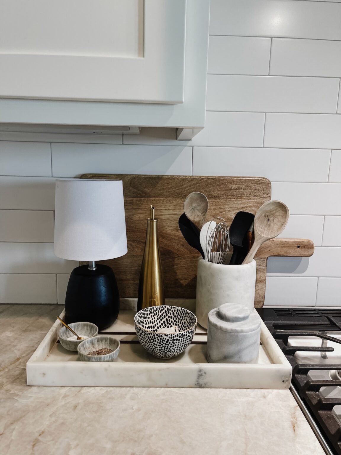 How to Style Countertops Next to the Stove - Life Love Larson