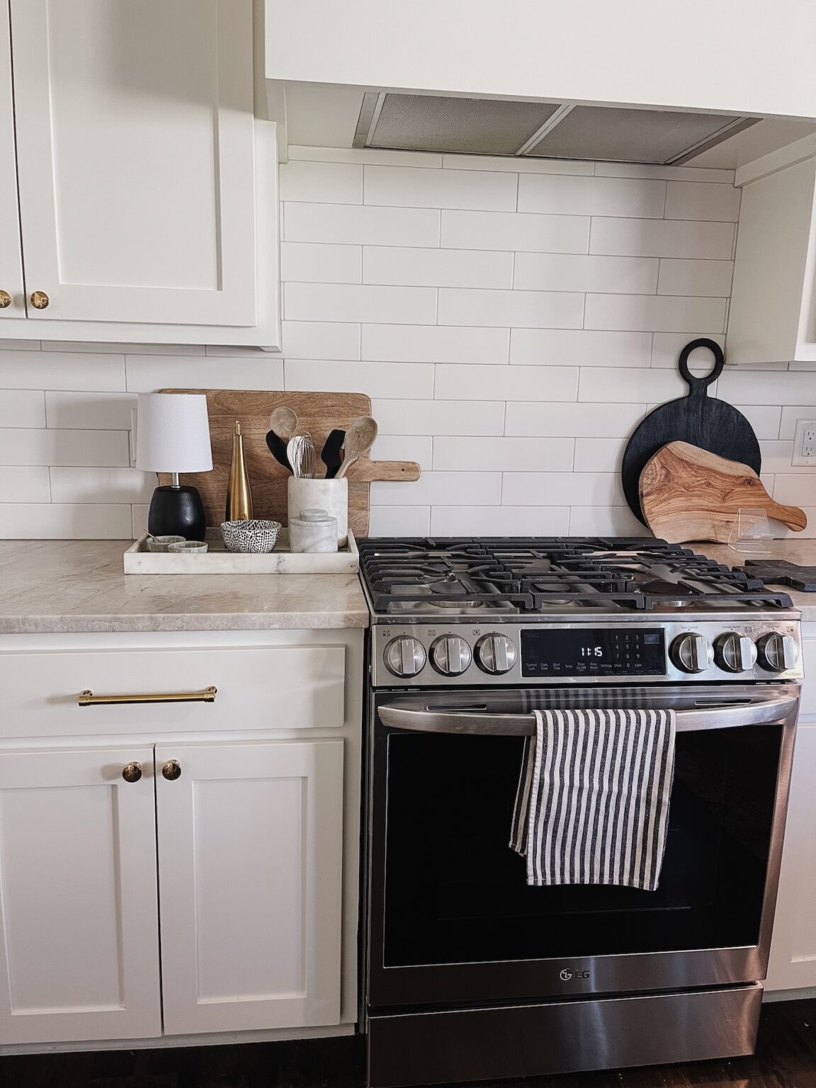 How to Style Countertops Next to the Stove - Life Love Larson