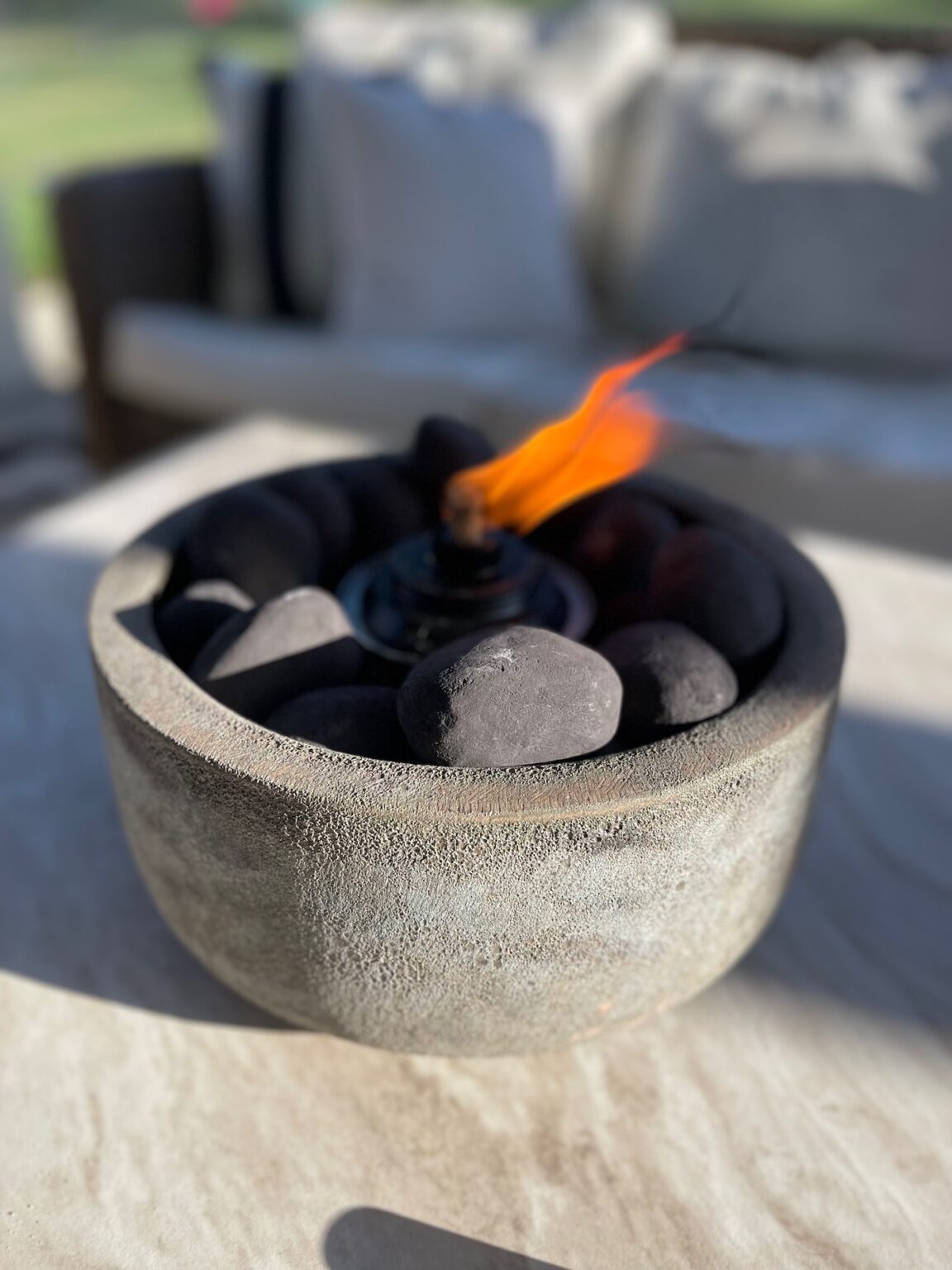 How to Make a DIY Tabletop Fire Bowl - Life Love Larson