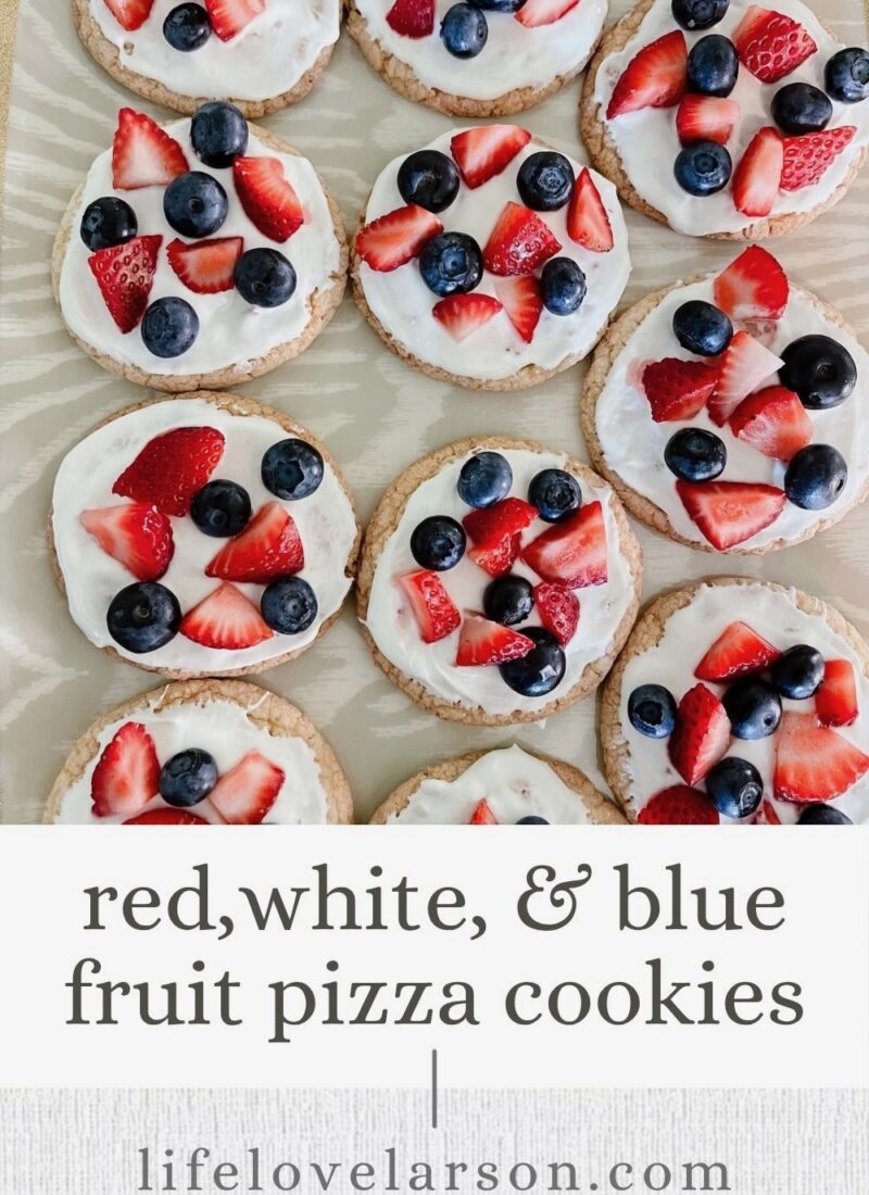 How to Make Red, White, and Blue Fruit Pizza Sugar Cookies
