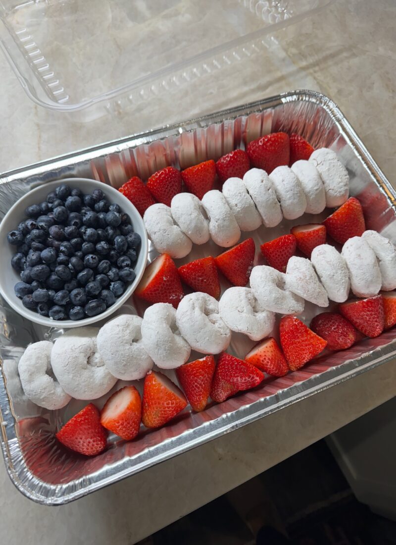 How to Create an American Flag Donut Board